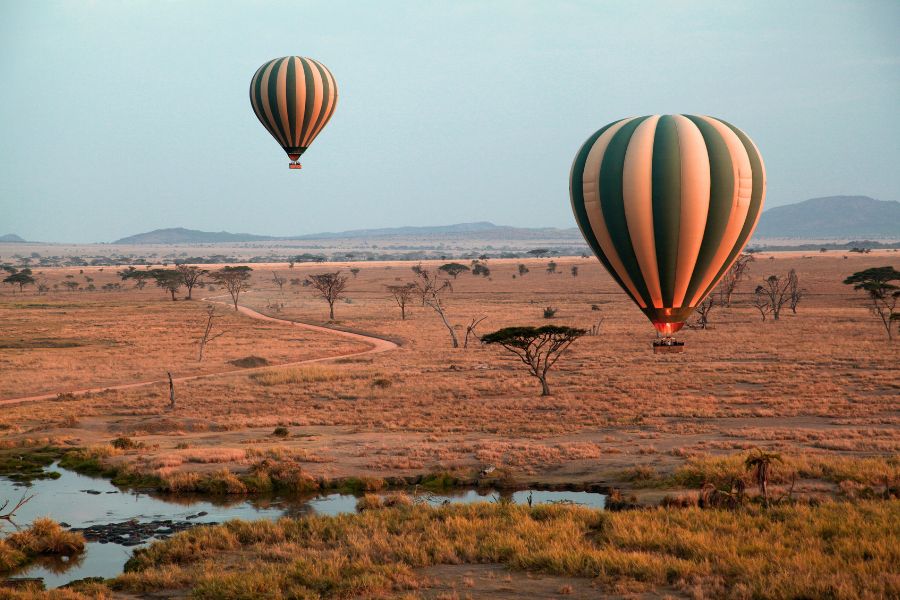 safari en globo parque nacional serengeti tanzania